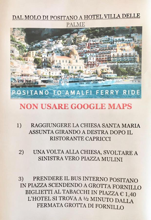 Hotel Villa Delle Palme In Positano Exteriör bild